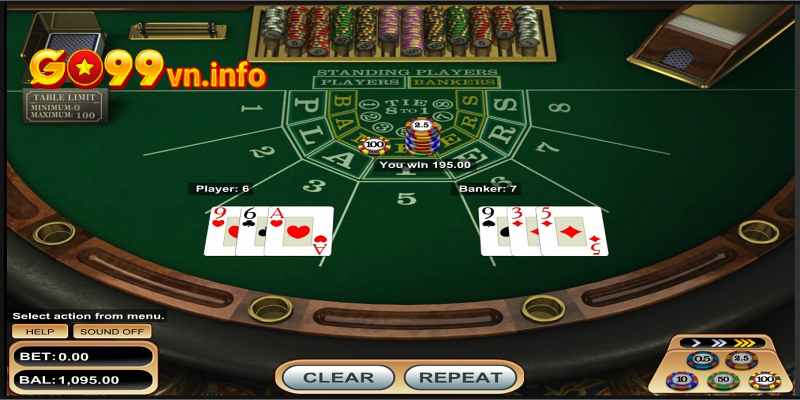 Thử áp dụng chiến thuật chơi bài Baccarat 1-3-2-4